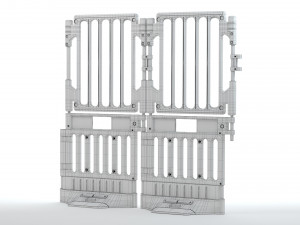 Plastic Construction Barrier Modelo 3D