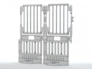 Пластиковый строительный барьер 3D Модель