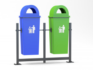 Trash Can Outdoor 05 3D 模型