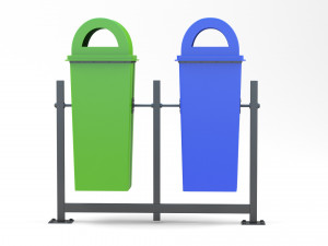 Trash Can Outdoor 05 Modèle 3D
