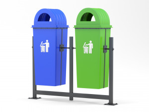 Trash Can Outdoor 05 Modèle 3D