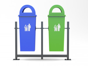 Trash Can Outdoor 05 Modèle 3D