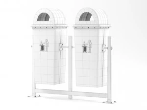 Trash Can Outdoor 05 3D Model