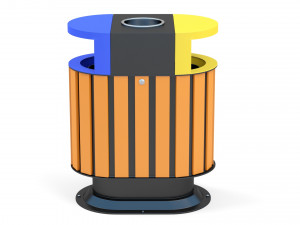 Trash Can Outdoor 06 3D 模型