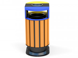 Trash Can Outdoor 06 Model 3D