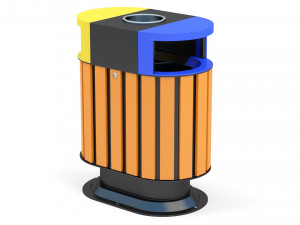 Trash Can Outdoor 06 Model 3D