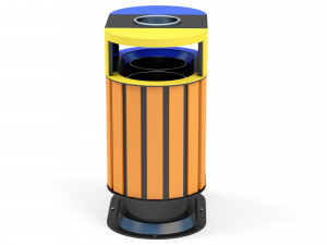 Trash Can Outdoor 06 Model 3D