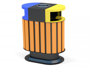Trash Can Outdoor 06 Model 3D