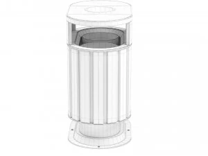 Trash Can Outdoor 06 3D Model
