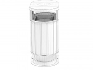 Trash Can Outdoor 06 Model 3D