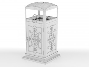 Trash Can Outdoor 07 Modelo 3D