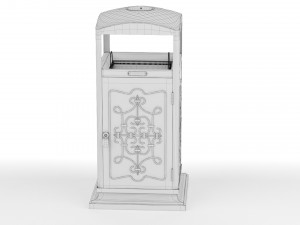 Trash Can Outdoor 07 Modelo 3D