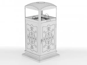 Trash Can Outdoor 07 3D Model