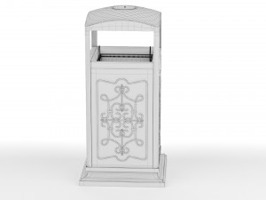 Trash Can Outdoor 07 Modelo 3D