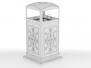Trash Can Outdoor 07 Modelo 3D