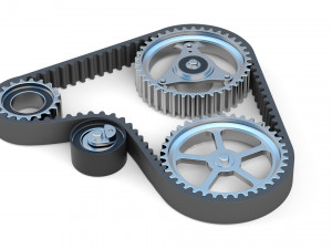 Car Timing Belt 3D 模型