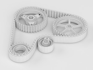 Car Timing Belt Modèle 3D