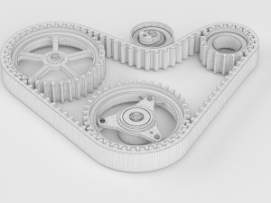 Car Timing Belt Modèle 3D