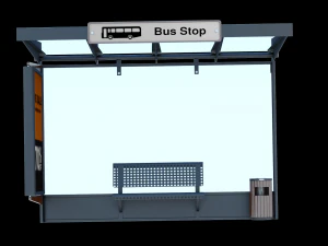 Bus stop 01 3D Model