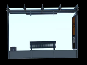 Bus stop 01 3D Model