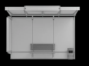 Bus stop 01 3D Model