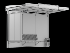Bus stop 01 3Dモデル