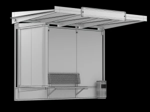 Bus stop 01 3D Model