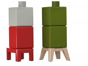Fireplace Stove Cubi Stack wood Modèle 3D