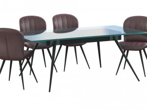 Chair AMF Frensis and Table 3D Model