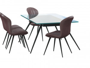 Chair AMF Frensis and Table 3D Model