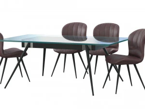 Chair AMF Frensis and Table 3D Model