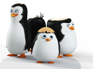 Penguins of Madagascar 3D Model