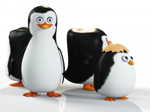Penguins of Madagascar 3D Model