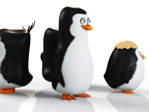Penguins of Madagascar 3D-Modell