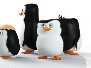 Penguins of Madagascar 3D-Modell