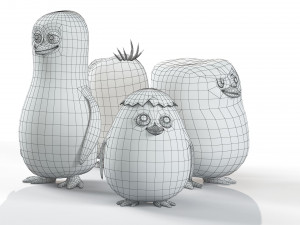 Penguins of Madagascar 3D-Modell