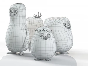 Penguins of Madagascar 3D Model