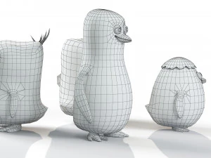 Penguins of Madagascar 3D Model
