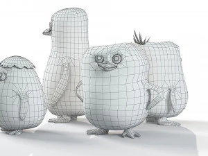 Penguins of Madagascar 3D Model