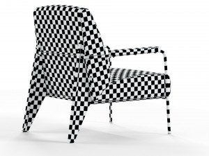 Fauteuil de Salon lounge chair Modèle 3D