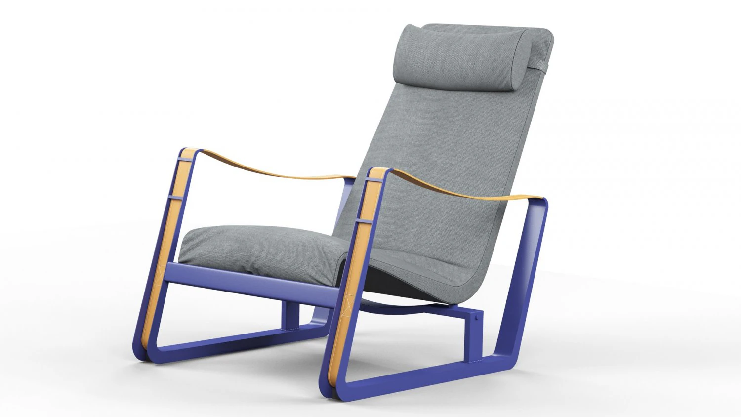 Armchair Vitra Cite 3D Model .c4d .max .obj .3ds .fbx .stl .blend 