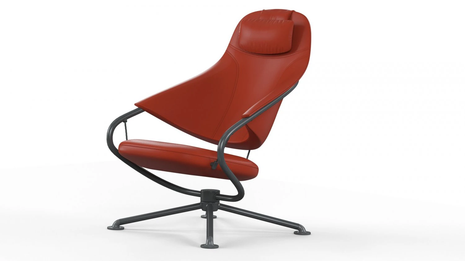 Citizen Highback armchair 3D Model .c4d .max .obj .3ds .fbx .stl .blend