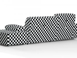 Sof&aacute; p&oacute;lder Modelo 3D