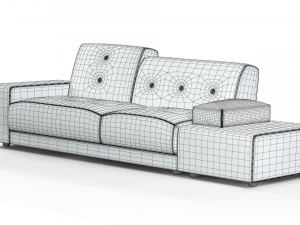 Sof&aacute; p&oacute;lder Modelo 3D