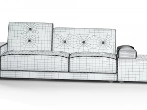 Sof&aacute; p&oacute;lder Modelo 3D