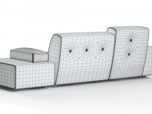 Sof&aacute; p&oacute;lder Modelo 3D