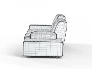 Sof&aacute; p&oacute;lder Modelo 3D