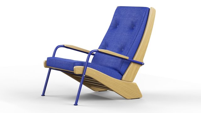 Fauteuil Kangourou lounge chair 3D Модель .c4d .max .obj .3ds .fbx .stl .blend 