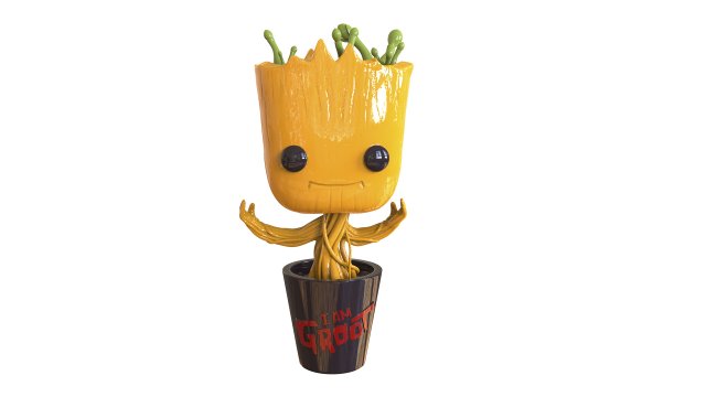 Dancing Groot Figure Modelo de impresión 3D .c4d .max .obj .3ds .fbx .stl .blend 