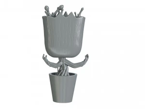 Dancing Groot Figure 3D Print Model